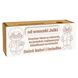 Skarbonka dla Babci i Dziadka do kolorowania od...