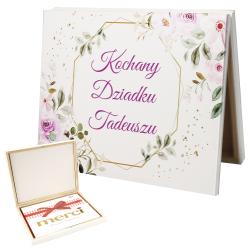 Prezent pudełko na merci na Dzień Dziadków dla...