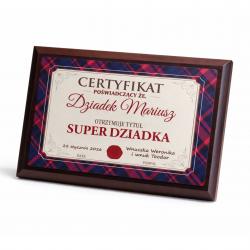 Dyplom Certyfikat Grawerton Prezent na Dzień...