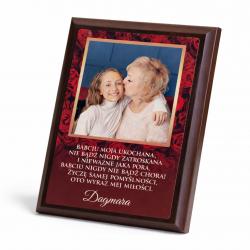 Prezent na Dzień Babci ze zdjęciem drewniany...