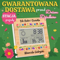 Stacja pogodowa z personalizacją prezent dla...
