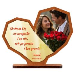 Prezent na Walentynki lustrzane serce ze...