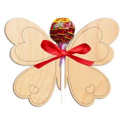 Motyl do kolorowania na lizaka Dzień Kobiet...