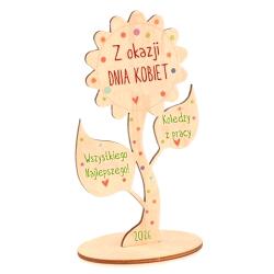 Statuetka kwiat z dedykacją prezent na Dzień...