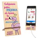 Prezent z okazji dnia kobiet 8 marca podstawka pod telefon