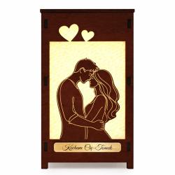 Lampka drewniana LED z grawerem prezent na...