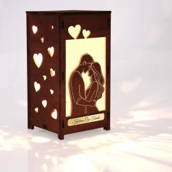 Lampka drewniana LED z grawerem prezent na...