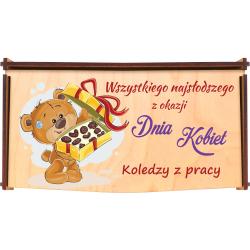 Pudełko na czekoladę miś upominek na Dzień...