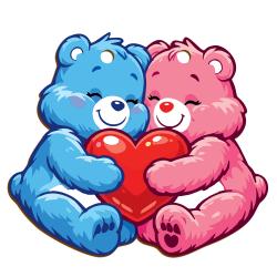 Breloki dla pary misie walentynki prezent dla...