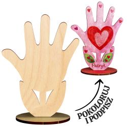 Walentynkowa kartka DIY do kolorowania z...