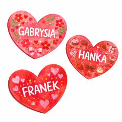 Serce DIY magnes do kolorowania walentynka z...