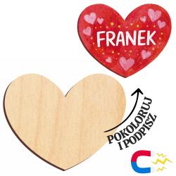 Serce DIY magnes do kolorowania walentynka z...