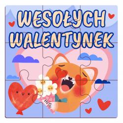 Puzzle mini kieszonkowe Walentynki prezent...