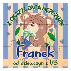 Puzzle mini na Dzień Mężczyzn prezent szkolny...
