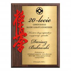Grawerton Dyplom Podziękowanie Karate Sztuki...