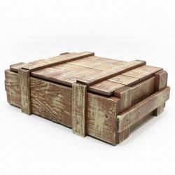 Drewniana Skrzynka wojskowa na granaty...