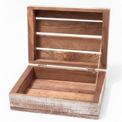 Drewniana Skrzynka Ozdobna typu herbaciarka –...