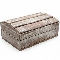 Drewniana Skrzynka Ozdobna typu herbaciarka –...