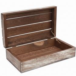 Rustykalna Skrzynka Niezbęnik Drewniana...