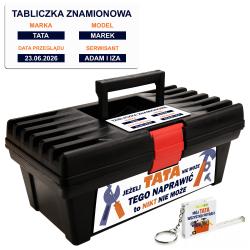 Skrzynka na narzędzia dla taty z tabliczką i...