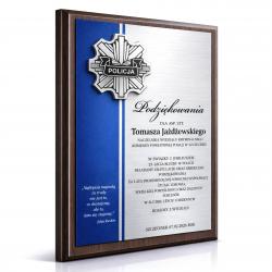 Grawerton Dyplom Policyjny Podziękowanie...