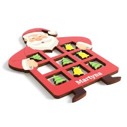 Gra kółko i krzyżyk Mikołaj z imieniem...