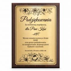 Grawerton Dyplom Uznania Podziękowanie...