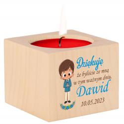 Podziękowanie dla gości Komunii świecznik z...