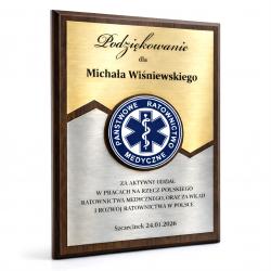 Grawerton Dyplom uznania ratownik medyczny...