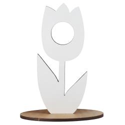 Drewniany tulipan na lizaka do kolorowania...