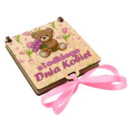 Kółko i krzyżyk drewniana gra Dzień Kobiet prezent