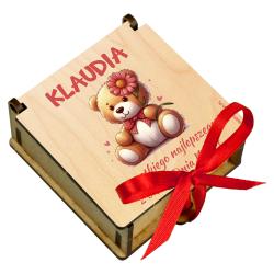 Pudełko na słodycze z imieniem Dzień Kobiet...