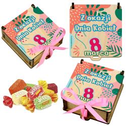 Pudełko na słodycze Dzień Kobiet 8 marca prezent