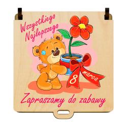 Pudełko na słodycze Dzień Kobiet drewniane prezent