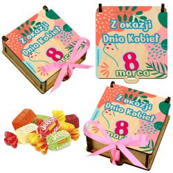 Pudełko na słodycze Dzień Kobiet 8 marca prezent