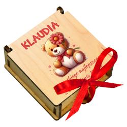 Pudełko na słodycze z imieniem Dzień Kobiet...