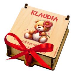 Pudełko na słodycze z imieniem Dzień Kobiet...