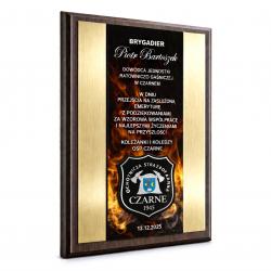 Grawerton Dyplom Uznania Straż Pożarna...