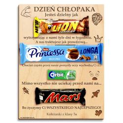 Tabliczka na słodycze na dzień chłopaka 30...