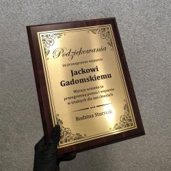 Grawerton Dyplom Uznania Podziękowanie...