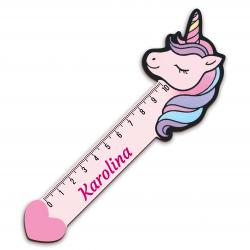 Personalizowana linijka z imieniem jednorożec...