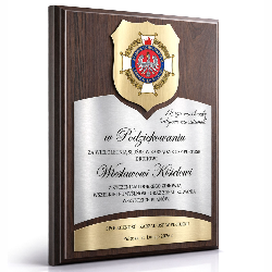 Grawerton Dyplom Uznania Straż Pożarna...