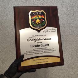 Grawerton Dyplom Uznania Straż Pożarna...