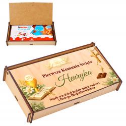Pudełko na czekoladę Pamiątka pierwszej komunii...