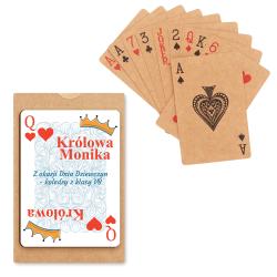 Karty do gry z recyklingu prezent na Dzień...