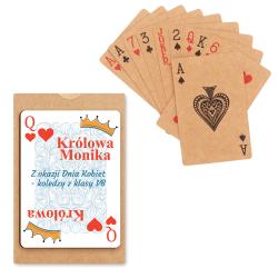 Karty do gry z recyklingu prezent na Dzień...