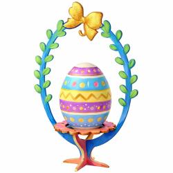 Stojak wieszak na jajko Wielkanoc stroik z baziami