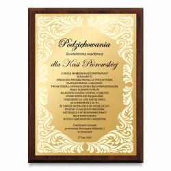 Grawerton Dyplom Uznania Podziękowanie...