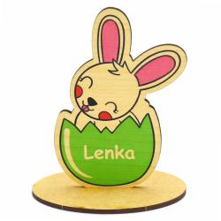 Wielkanocny zając w jajku w formie pisanki z...