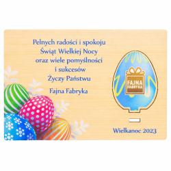 Kartka świateczna firmowa na Wielkanoc z...